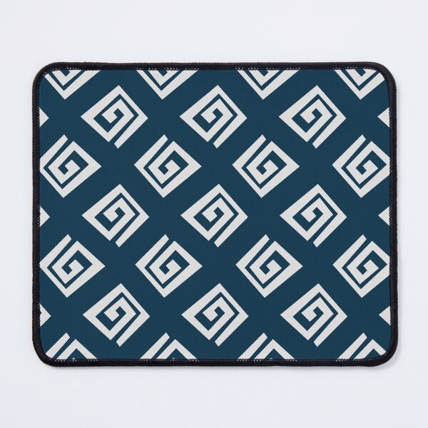 Item preview, Ethnic geometric spiral pattern - dark blue designed and sold by BattaAnastasia.
