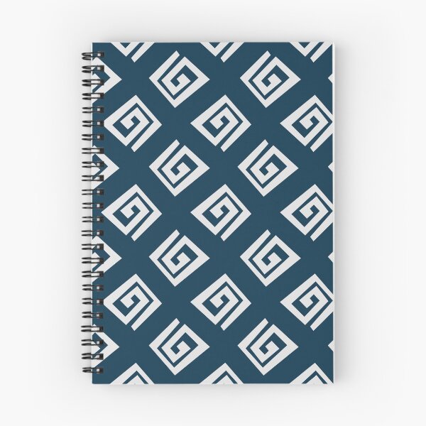 Item preview, Ethnic geometric spiral pattern - dark blue designed and sold by BattaAnastasia.