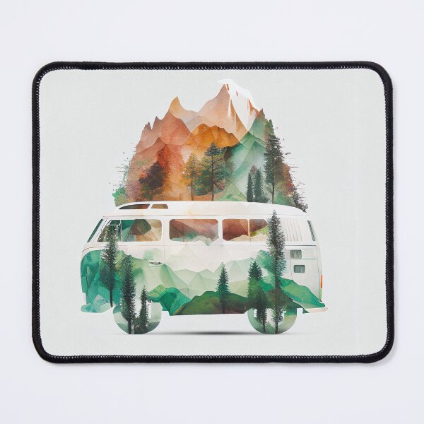 Item preview, Camping car aquarel designed and sold by pixeldizajn.