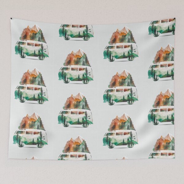 Item preview, Camping car aquarel designed and sold by pixeldizajn.