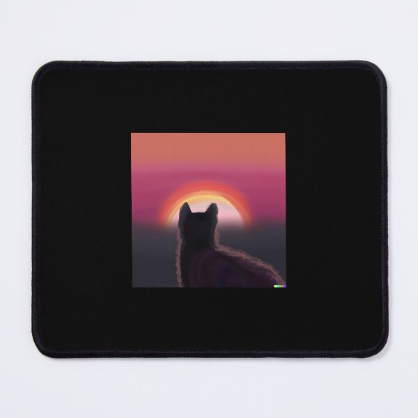 Item preview, Cat Watching Sunset designed and sold by T- VIbes ⭐ ⭐ ⭐ ⭐ ⭐.