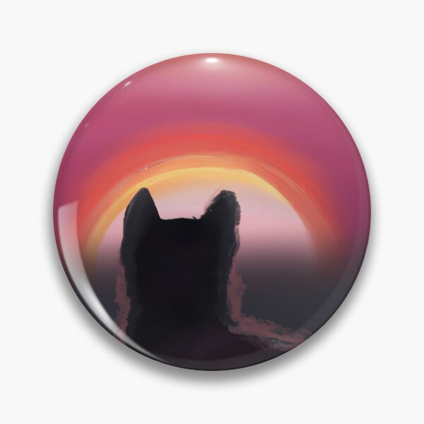 Item preview, Cat Watching Sunset designed and sold by T- VIbes ⭐ ⭐ ⭐ ⭐ ⭐.