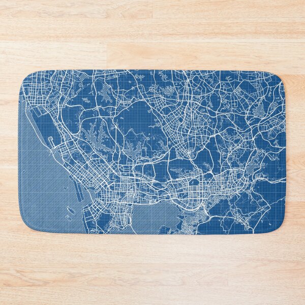 Item preview, Shenzhen City Map of Guangdong, China - Blueprint designed and sold by deMAP.
