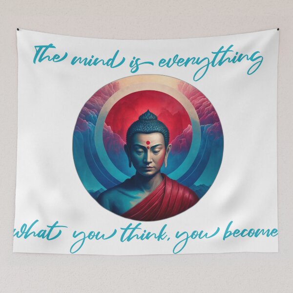 Item preview, Mind is everything, what you think you become buddhas quote designed and sold by bharuarts.