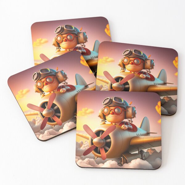 Item preview, Boy aviator in the sky, illustration for children designed and sold by Crea79.