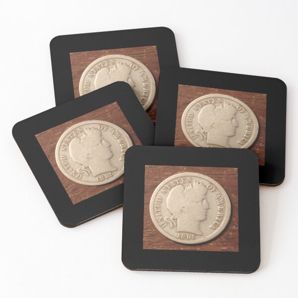 Item preview, 1895 Barber Dime designed and sold by coinsxcrochet.