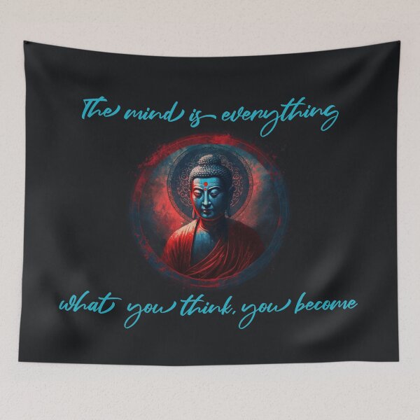 Item preview, Mind is everything, what you think you become buddha quote designed and sold by bharuarts.