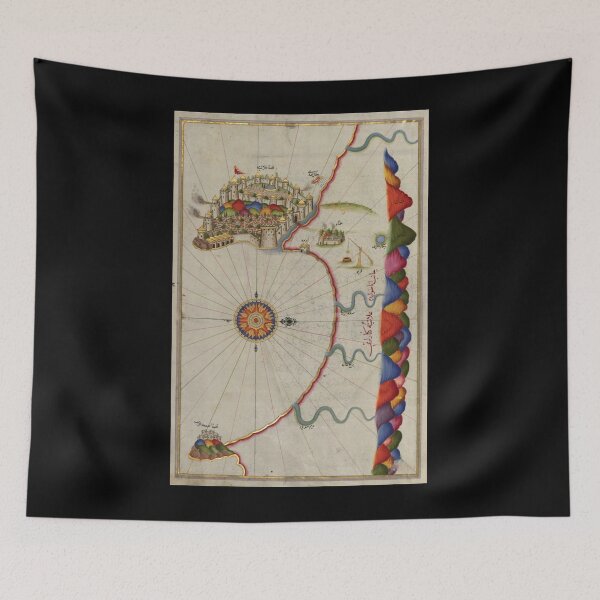 Item preview, Piri Reis Map of Alanya Ancient Design designed and sold by Xx4thseasonxX.