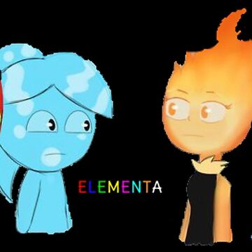 Elemental Fire boy and Water girl Poster for Sale by S-Jeffrey