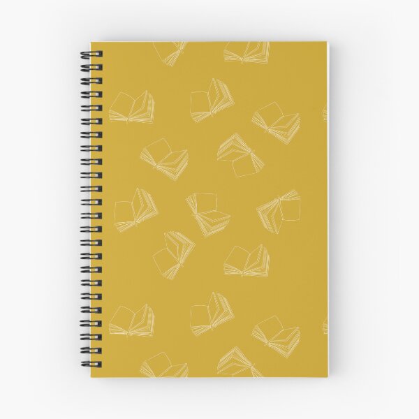 Item preview, Open Book Pattern in Mustard Yellow designed and sold by Christine Crawford.