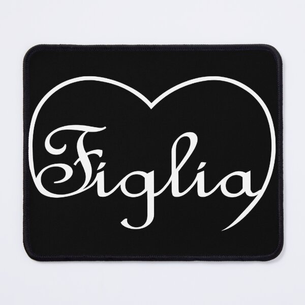 Item preview, Italian word Figlia/daughter in the top of a heart  designed and sold by SunnyDazDesign.