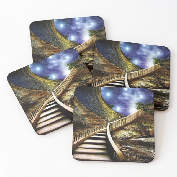 Item preview, Dusk Fantasy: Stairway of Flowing Water in a Starry Sky designed and sold by D3monic.