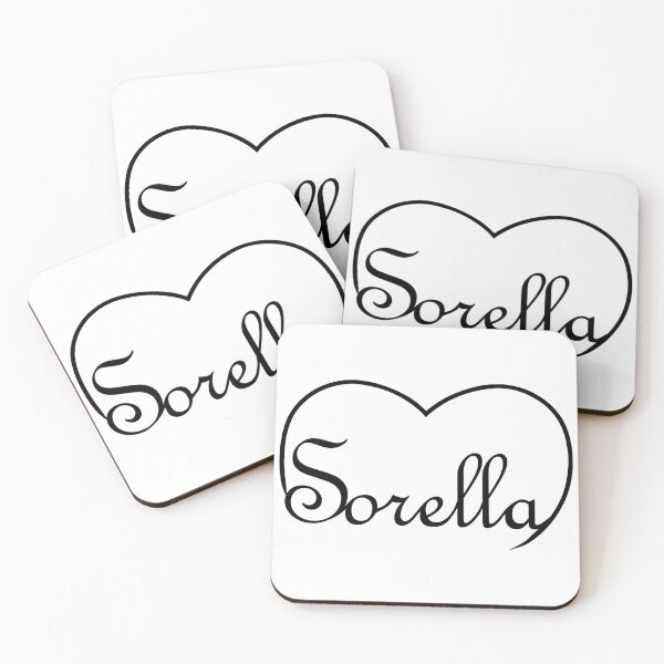 Item preview, Italian word Sorella/sister in the top of a heart  designed and sold by SunnyDazDesign.