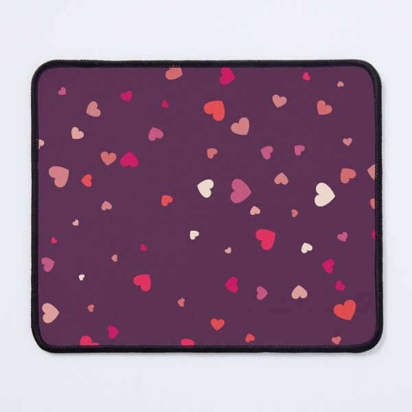 Item preview, Pink and Mauve Valentine Love Hearts Print designed and sold by PinHookPrincess.