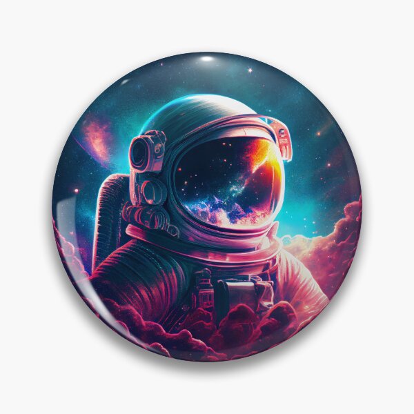 Item preview, An astronaut witnesses space in his visor designed and sold by lightsonfire.