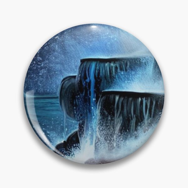 Item preview, Fantasy Stairway of Flowing Water in Realistic Dusk Starry Sky  designed and sold by D3monic.