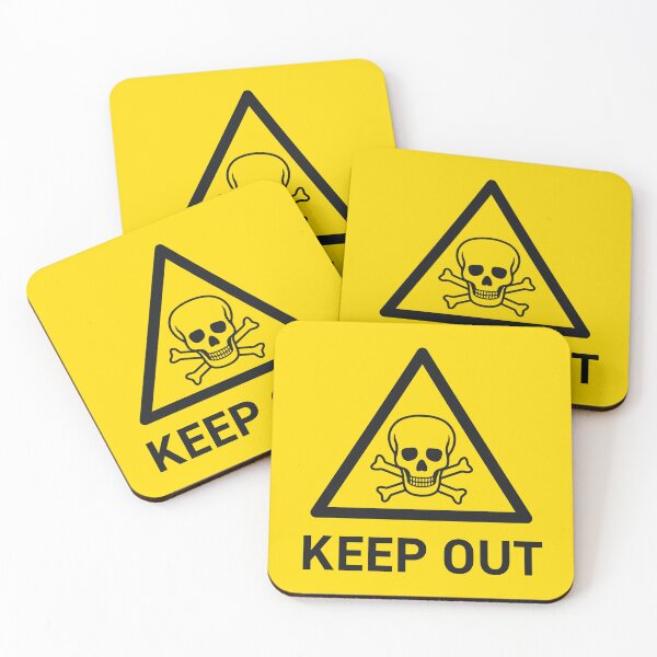 Item preview, Keep Out Safety Warning Sign Yellow designed and sold by VoodooCircus.