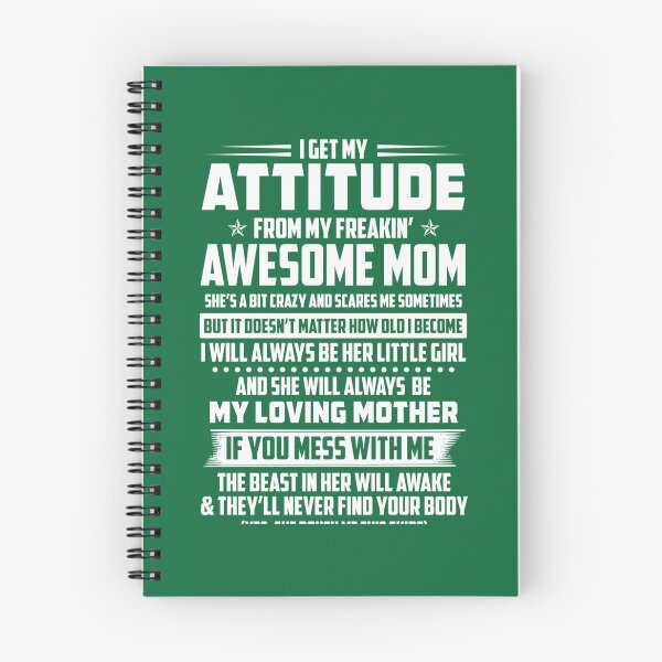 Item preview, I GET MY ATTITUDE FROM MY FREAKIN AWESOME MOM  designed and sold by Emmanos.