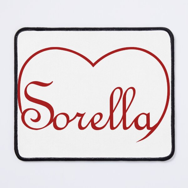 Item preview, Italian word Sorella/sister in the top of a heart designed and sold by SunnyDazDesign.