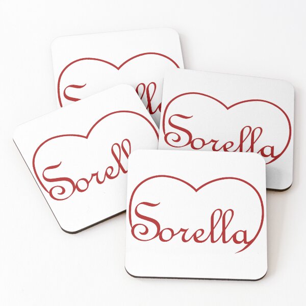 Item preview, Italian word Sorella/sister in the top of a heart designed and sold by SunnyDazDesign.