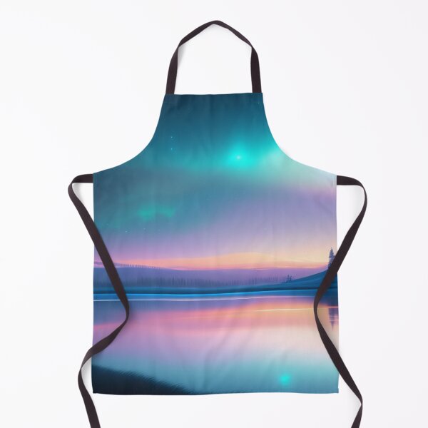 Item preview, Sparkling lake with northern lights | Beautiful Landscapes | Orinal Digital Art designed and sold by ArtworkbyEmmy.