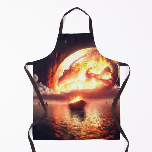 Item preview, Boat Ride Through a Burning Universe - Serene Night on the Cosmic Ocean designed and sold by WBP Mart.