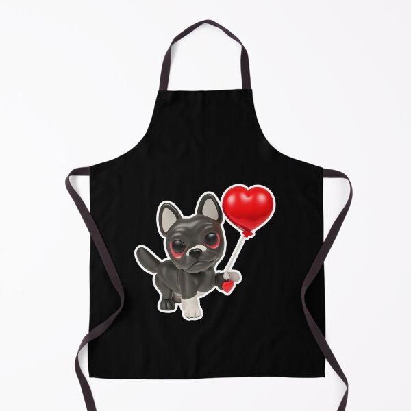 Item preview, Super cute rendered black and white dog holding a red heart balloon - perfect for Valentines Day! designed and sold by w1ckerman.