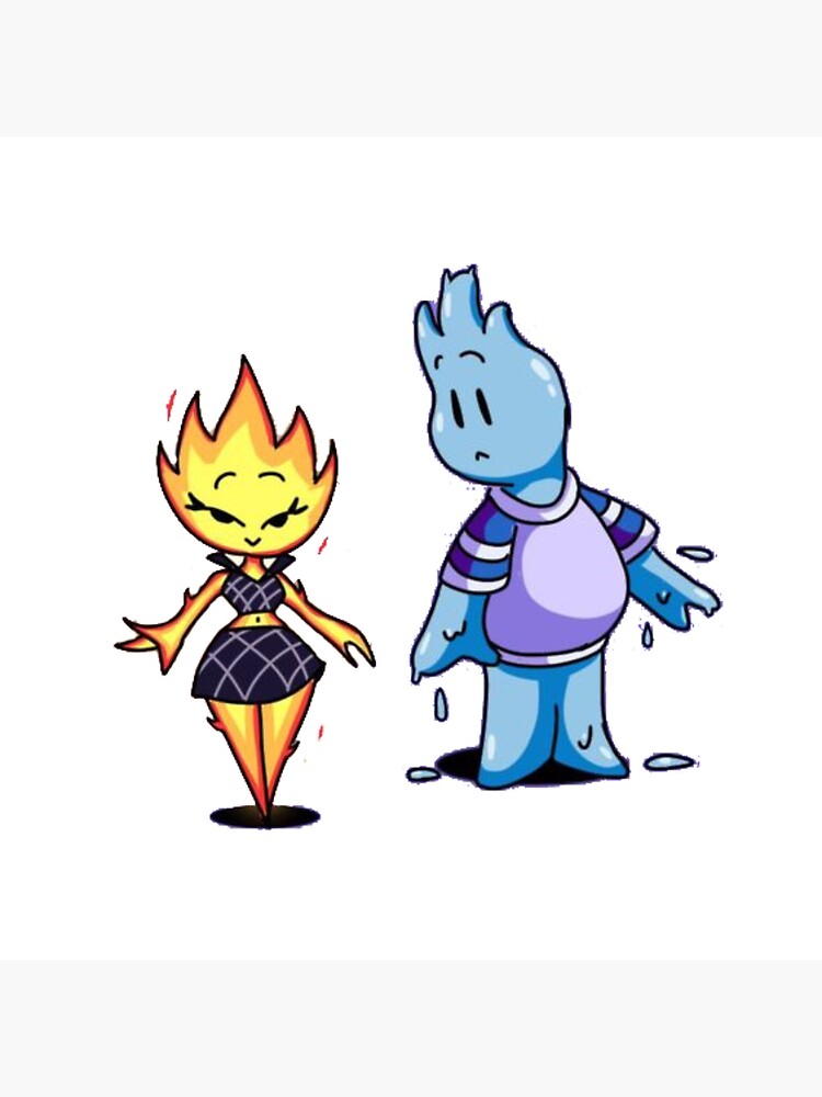 Elemental Fire boy and Water girl Poster for Sale by S-Jeffrey