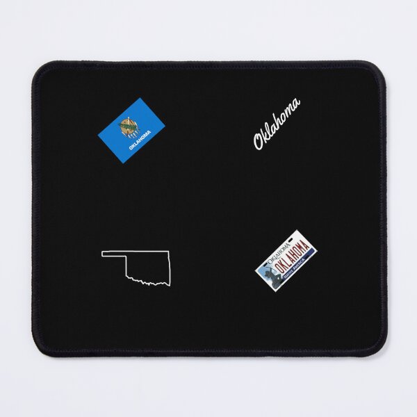 Item preview, Oklahoma Flag and Osage Shield DMV License Plate Pattern - Available on Stickers Socks Mugs and More designed and sold by Dude Stuff.