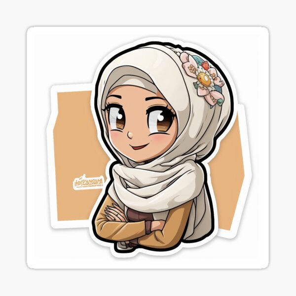 Anime Hijab Stickers for Sale