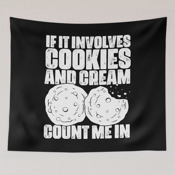 Item preview, If It Involves Funny Cookies And Cream Vinatge Cookie Eater designed and sold by Nessshirts.