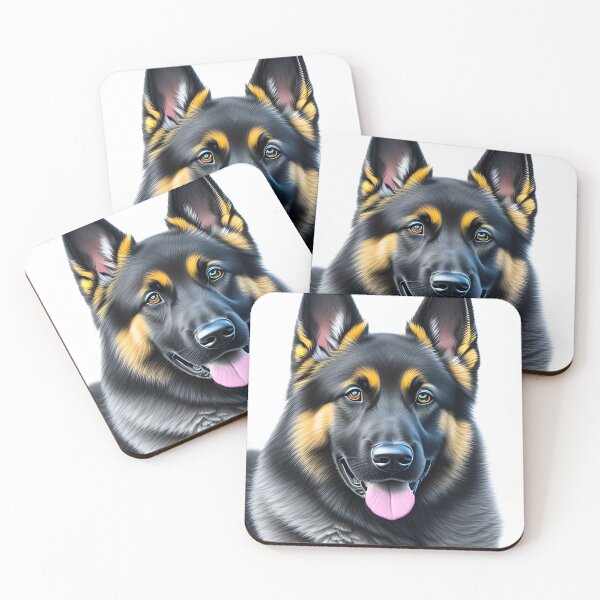 Item preview, German shepherd, charcoal drawing, Ai Generated Art  designed and sold by ACC .