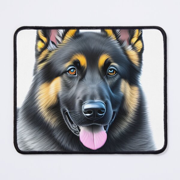 Item preview, German shepherd, charcoal drawing, Ai Generated Art designed and sold by ACC .