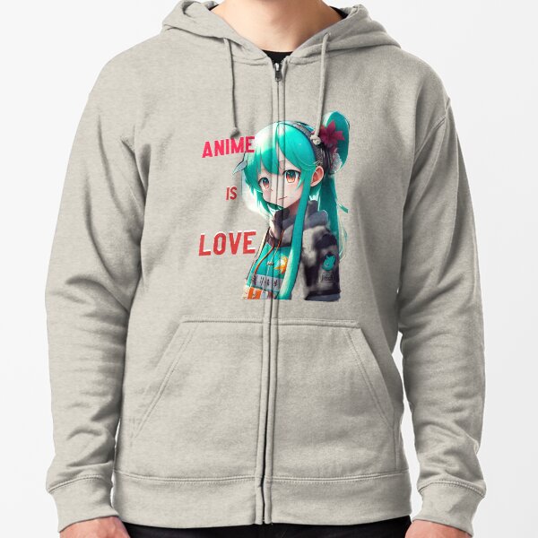 Anime ist Liebe Kapuzenjacke