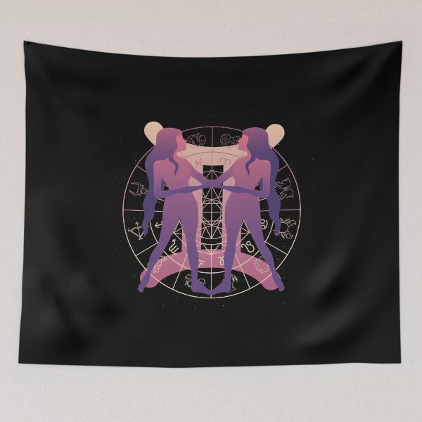 Item preview,  Zodiac Gemini with Zodiac Wheel designed and sold by Mila-Mawu.