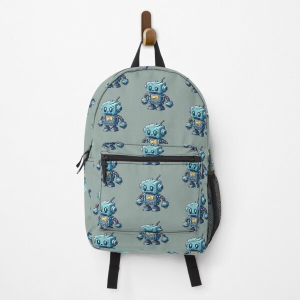 Item preview, Pixel Art Blue Robot designed and sold by 8Bit-Pixel.