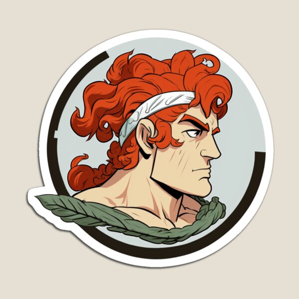 Item preview, Greek red head ginger god designed and sold by ExplodedToons.