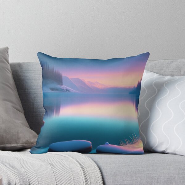 Item preview, Sparkling lake with northern lights | Beautiful Landscapes | Orinal Digital Art designed and sold by ArtworkbyEmmy.