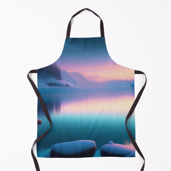 Item preview, Sparkling lake with northern lights | Beautiful Landscapes | Orinal Digital Art designed and sold by ArtworkbyEmmy.