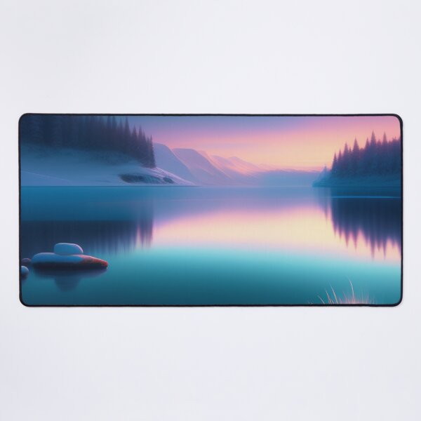 Item preview, Sparkling lake with northern lights | Beautiful Landscapes | Orinal Digital Art designed and sold by ArtworkbyEmmy.