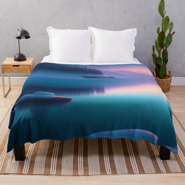 Item preview, Sparkling lake with northern lights | Beautiful Landscapes | Orinal Digital Art designed and sold by ArtworkbyEmmy.