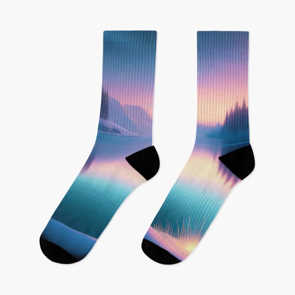 Item preview, Sparkling lake with northern lights | Beautiful Landscapes | Orinal Digital Art designed and sold by ArtworkbyEmmy.