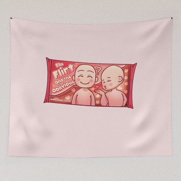 Item preview, The Flirt and Oblivious Fanfic Trope designed and sold by VelvepeachShop.