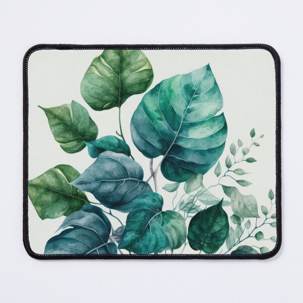 Item preview, Greenery Watercolor Botanical Leaves Throw Pillow designed and sold by Fresh Clothes.
