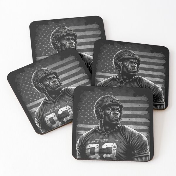 Item preview, American football player USA flag designed and sold by druckfun.