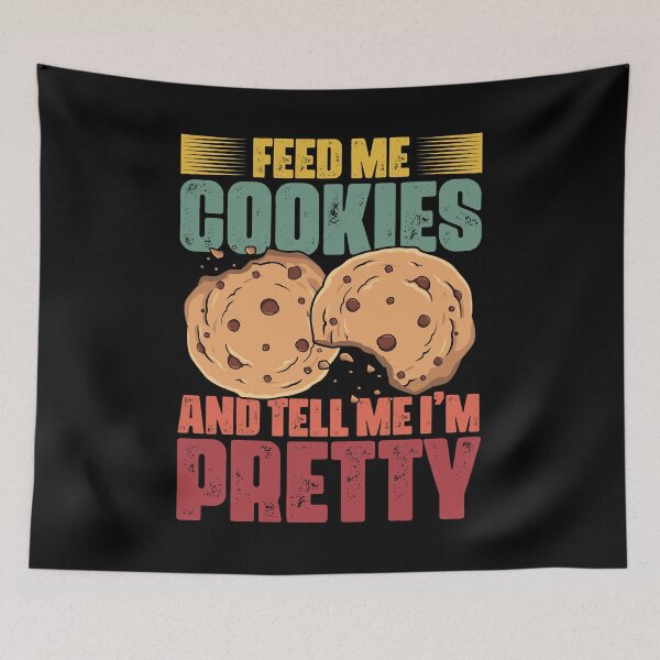 Item preview, Feed Me Cookies Retro Cookie Eater For A Cookie Eating Squad designed and sold by Nessshirts.