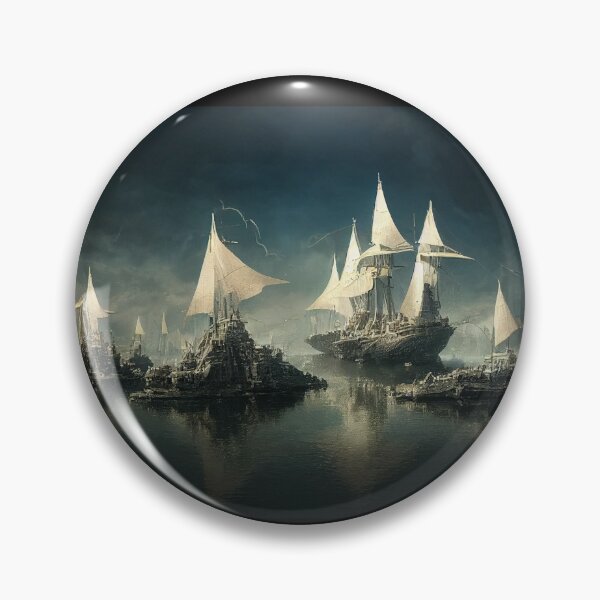 Item preview, Fantasy war ship tshirt designed and sold by Mercixai.