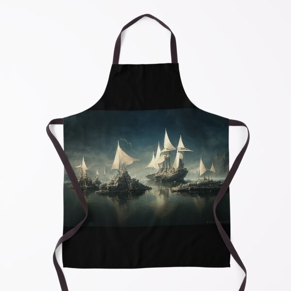 Item preview, Fantasy war ship tshirt designed and sold by Mercixai.