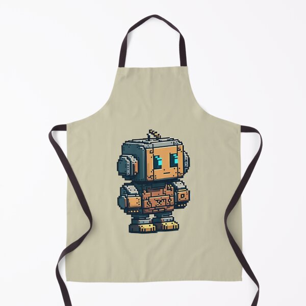 Artikelvorschau, Pixel Art Orange Roboter entworfen und verkauft von 8Bit-Pixel.