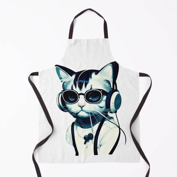 Item preview, cute baby kitty cat wearing glasses illustration 1 designed and sold by vishalraifx.